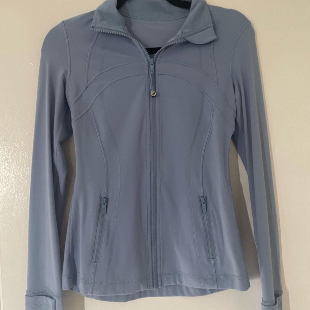 Lululemon Define Jacket Nulu Size 4 Blue Willow